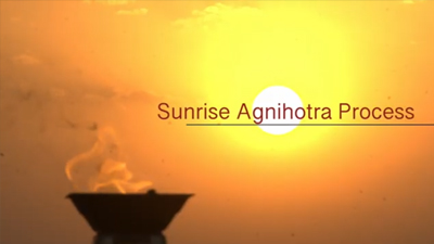 Sunrise agnihotra