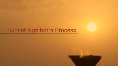 sunset agnihotra